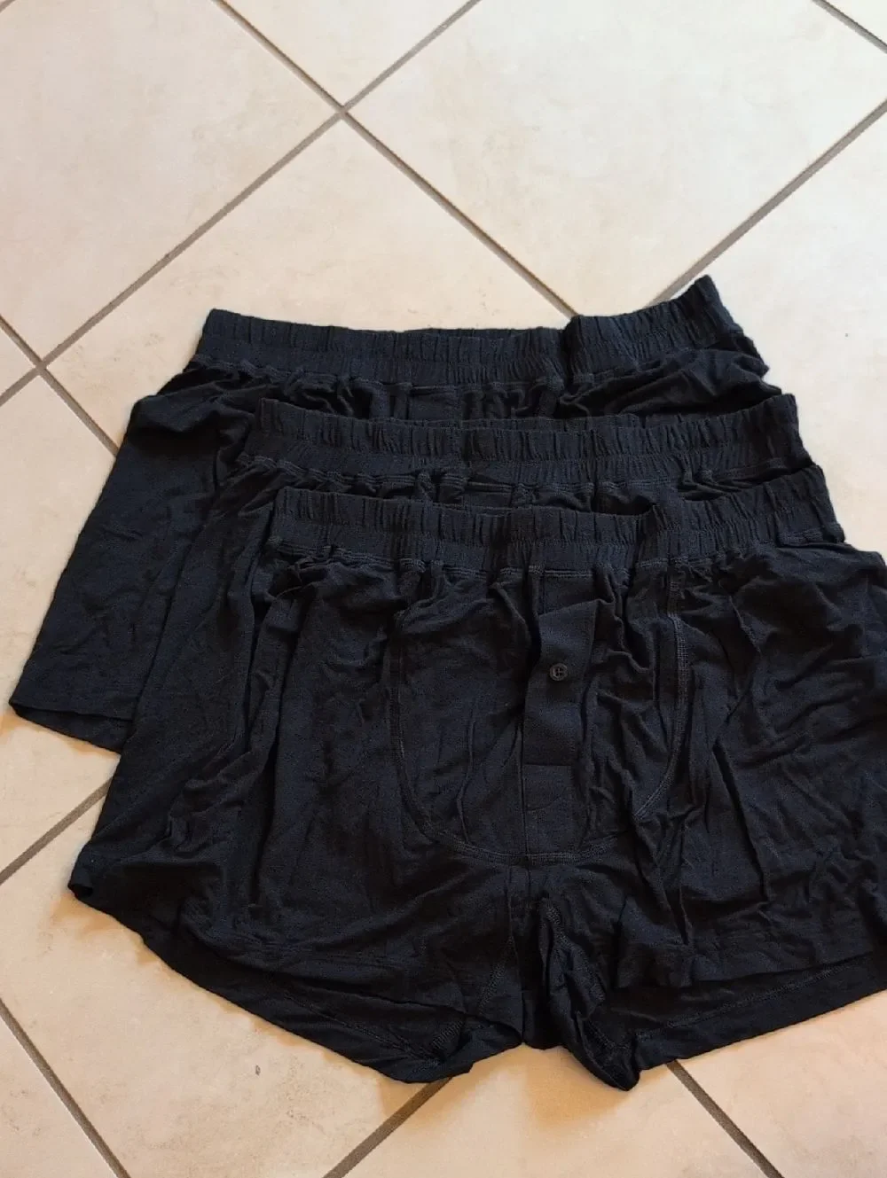 NEW Quince 3-pack Micromodal Stretch Boxer Short Black Size L